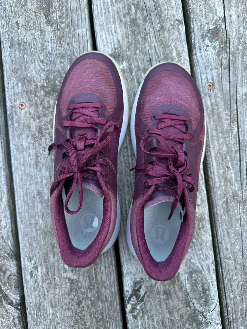 Lululemon Womens 8.5 Strongfeel Training Shoe Burgundy Sneakers Tennis Shoes